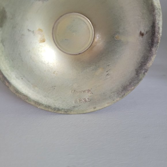 Vintage Patina Tulip Wine Goblets - Distressed - Picture 8 of 15